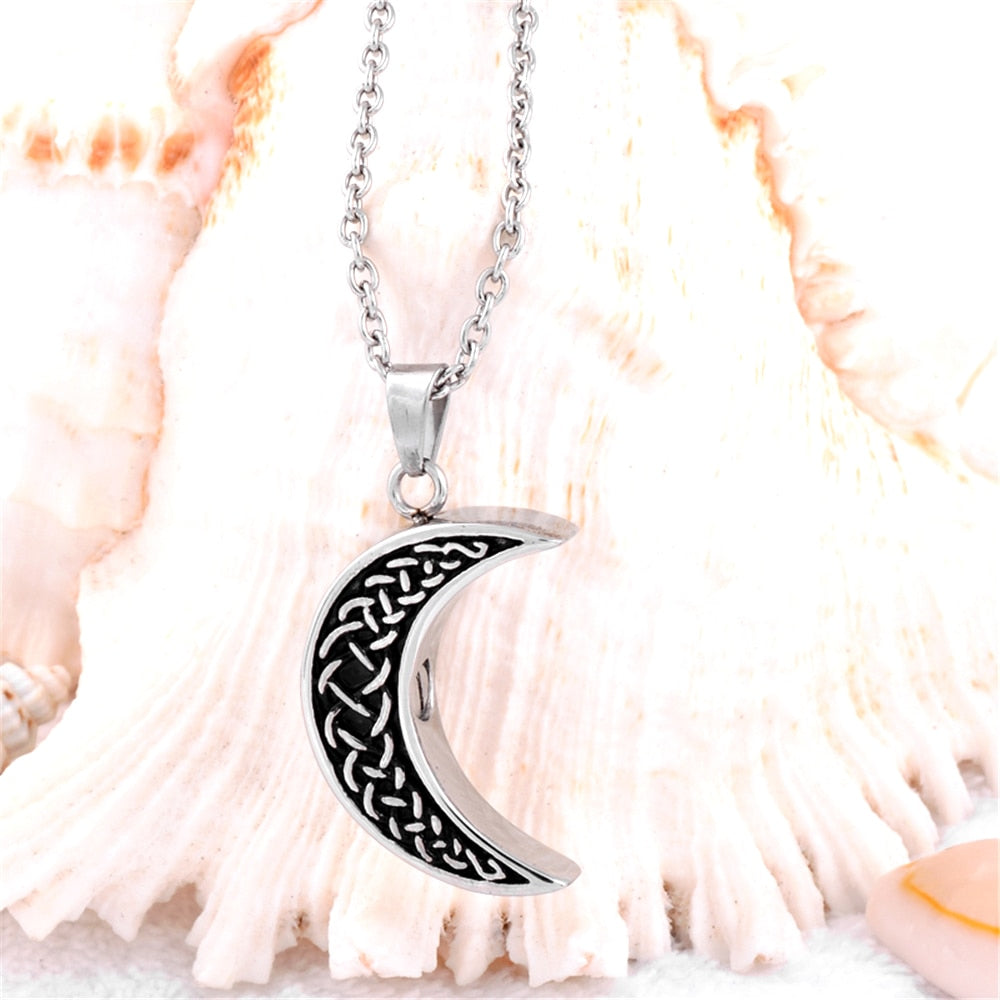 CMJ8226-Limited-Discounts-Half-Moon-Shape-Fashion-Jewelry-Pendant-Necklace-Cremation-ash-Urn-Lockets