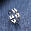 COOLTIME Charm Exaggerated Stainless Steel Blade Men's Ring Rock Punk Razor Ring Women Ring Party Ladies  Jewelry Gifts