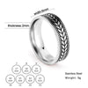 COOLTIME Viking Runes Stainless Steel Ring Amulet Vintage Signet Celtics Knot Finger Rings for Men Women Jewelry High Quality