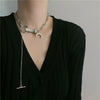 COSYOO Punk Necklace Hip Hop Style Moon Choker Necklace Chain Necklace For Girl Streets Jewelry Accessories