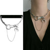 COSYOO Punk Necklace Hip Hop Style Moon Choker Necklace Chain Necklace For Girl Streets Jewelry Accessories