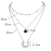 COWBREAD Bohemian Multi Layered Women Necklace Pendant  Lotus Popular Ethnic Necklace Choker Clavicle Female Jewelry Gift