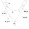 COWBREAD Multi Layered Women Necklace Star Tassel Pendant Necklace Wild Clavicle Chain Neck Jewelry Gift