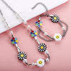 COWBREAD Sun Flower Necklace for Women Bohemia Choker Necklace Short Jewelry Women's Neck Chain