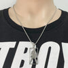 CR7 Cristiano Ronaldo Stainless Steel Necklace Football Soccer Fans Square Pendant Necklace Gift