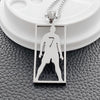 CR7 Cristiano Ronaldo Stainless Steel Necklace Football Soccer Fans Square Pendant Necklace Gift