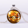 Necklaces & Pendants Pokemon Eevee Necklace Pokeball Glass Cabochon Necklace Silver Chain Women Fine Jewelry Gift 2020