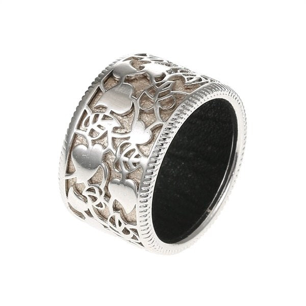 100% 925 Sterling Silver Rings For Women Hollow Flower Design Vintage Classic Silver Jewelry Roun Ring For Lover Best Gift