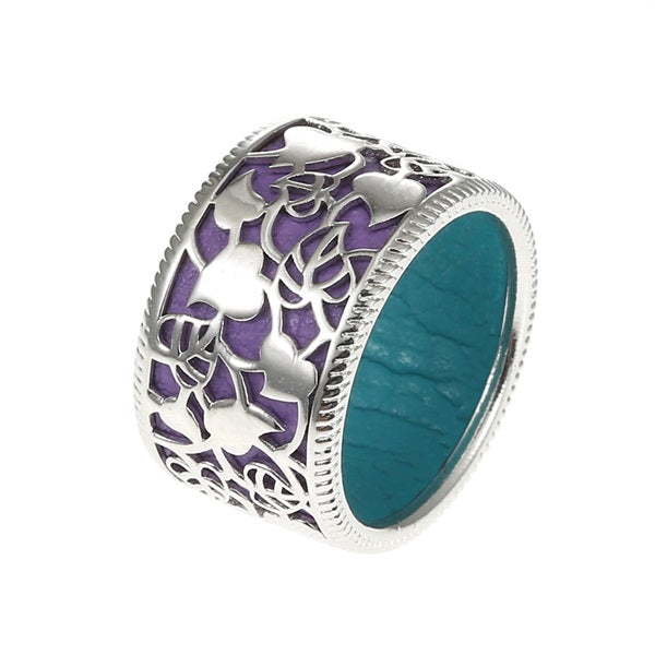 100% 925 Sterling Silver Rings For Women Hollow Flower Design Vintage Classic Silver Jewelry Roun Ring For Lover Best Gift