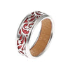 100% Genuine 925 Sterling Silver Rattan Hollowing Craft Finger Ring Agate Unfading Exquisite Flower Authentic S925 Rings