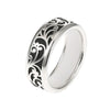 100% Genuine 925 Sterling Silver Rattan Hollowing Craft Finger Ring Agate Unfading Exquisite Flower Authentic S925 Rings