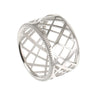 925 Sterling Silver Rings Women Unique Weave Shape Round Ring Wedding Band Fashion Jewelry Anniversary Gift