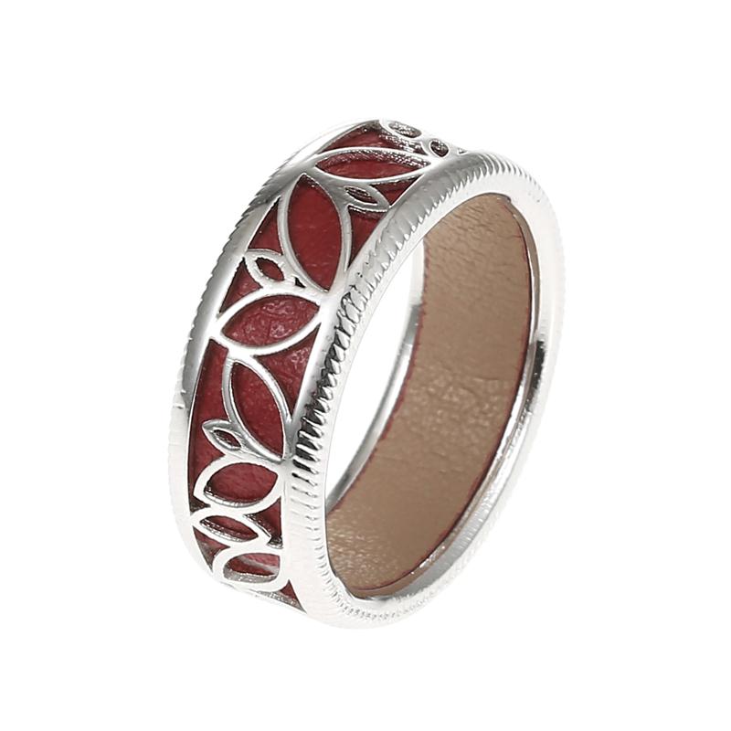 Rings For Women 100% 925 Sterling Silver Jewelry Luxury Scale Finger Rings Minimalist Reversible Leather Pure Silver Rings