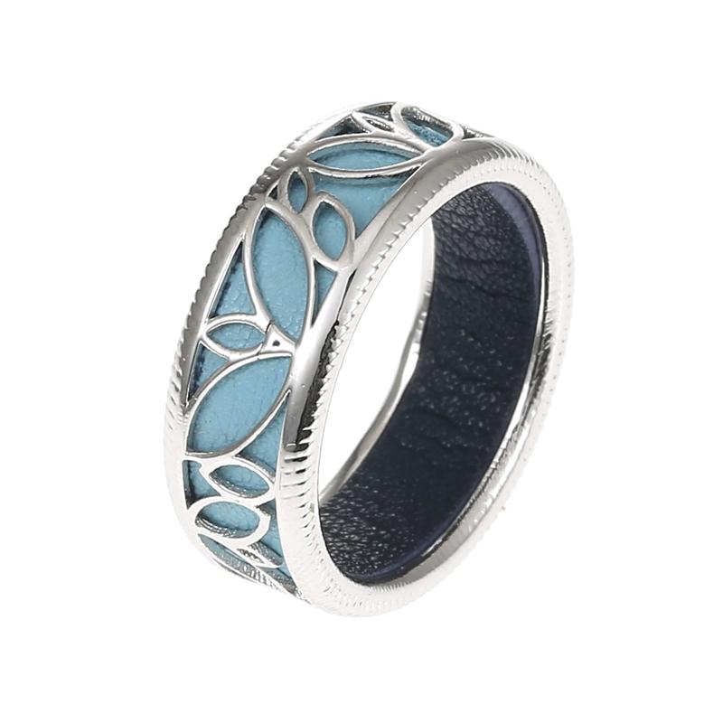 Rings For Women 100% 925 Sterling Silver Jewelry Luxury Scale Finger Rings Minimalist Reversible Leather Pure Silver Rings