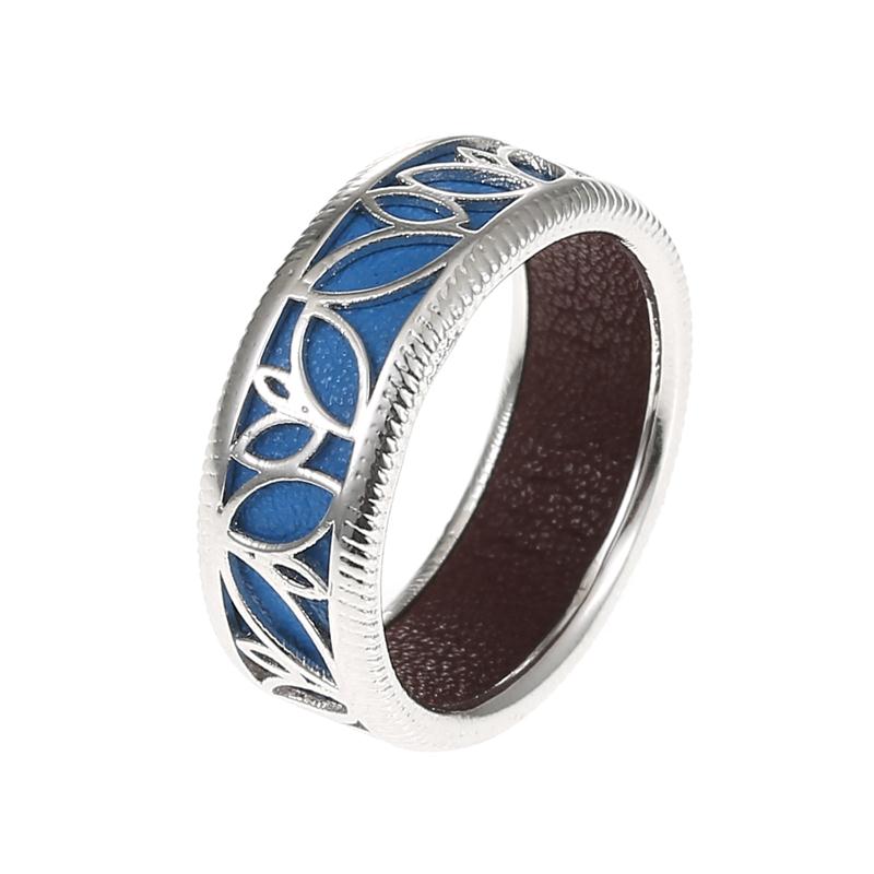 Rings For Women 100% 925 Sterling Silver Jewelry Luxury Scale Finger Rings Minimalist Reversible Leather Pure Silver Rings