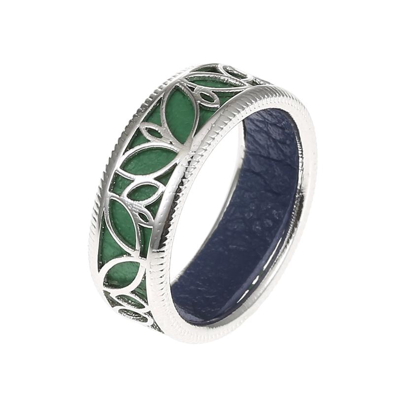 Rings For Women 100% 925 Sterling Silver Jewelry Luxury Scale Finger Rings Minimalist Reversible Leather Pure Silver Rings