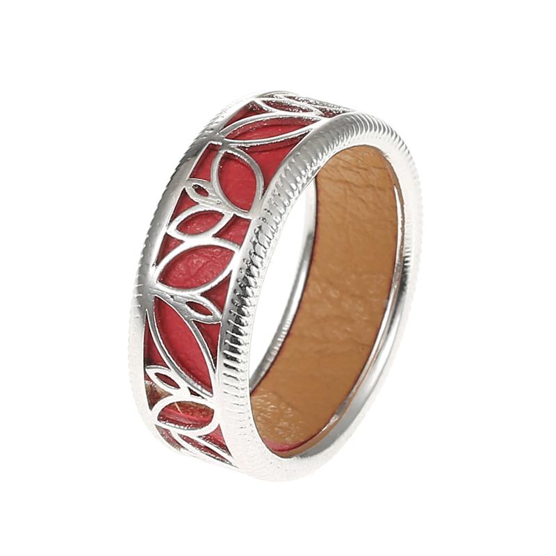 Rings For Women 100% 925 Sterling Silver Jewelry Luxury Scale Finger Rings Minimalist Reversible Leather Pure Silver Rings