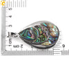 CSJA 3 Layers Water Drop Natural Raw Color Zealand Abalone Paua Shell Pendants Necklaces for Women Christmas Jewelry E468