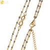 CSJA Infinity 8 Stainless Steel Necklaces for Women Gold Color Link Chain Jewelry Necklace Collier Femme 2021 Chaine Collar S682