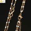 CSJA Infinity 8 Stainless Steel Necklaces for Women Gold Color Link Chain Jewelry Necklace Collier Femme 2021 Chaine Collar S682