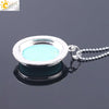 CSJA Oval Natural Gem Stone Pendant Necklaces Reiki Cabochon Crystal Beads Small Pendants for Women Girl Cute Charm Jewelry F564