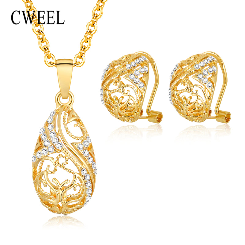 CWEEL-Jewelry-Sets-for-Women-Elegant-Party-Gift-Fashion-Wedding-Bridal-Costume-Necklace-and-Earrings-Cheap