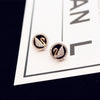 Women 925 Pin Real Rose Gold Anti-Allergy Earring Female Party Earring Fine Copper Stud Earring Jewelry