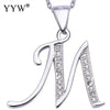 CZ Letter Necklaces Pendants Alfabet Initial Necklace 925 Sterling Silver Choker Necklace Women Jewelry Kolye Collier collare