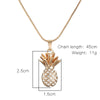 CZ Plant Pendant Necklace Women Gold/Silvery/Rose Gold pineapple Snake Chain Ladies Pendant Necklace Crystal Jewelry