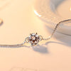 925 Sterling Silver Bracelet for Women Genuine 925 Silver Six Claws Classic Zircon Chain Bracelets Party Jewelry Gift