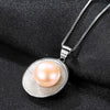 Brand 925 Silver Chain Pendant Necklace for Women 9-9.5mm Pearl Pendant High Quality Fine Jewelry Women Gift