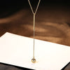 Charm Shinning Cubic Zirconia Vintage 925 Sterling Silver Spherical Pendant Necklace for Women Chain Jewelry Necklace
