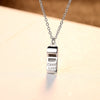 Delicate Lovely whistle Silver Pendant for Good Luck 925 Sterling Silver Women Chain Necklace Factory Wholesale Jewelry