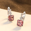 New Brand Created Nano Smoke /White Morgan Stone Diamond Clip On Earrings For Women Luxury 925 Silver Cuff Earring Gifts