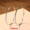 Popular 10-50mm Huggie Hoop Earrings for Women 925 Sterling Silver Classic Minimalistic Circle Earring Fine Jewelry