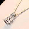 Simple 925 Sterling-Silver Pendants Necklace for Women Fine Jewelry Wedding Gift Engagement Silver Jewelry for Women Gift