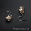 Cage Pearl drop earrings for Women,fashion trendy classic 925 Sterling Silver Charming Pearl earrings jewelry