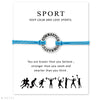 Calisthenics Gymnastics Gymnastic Charm Bracelets Chain Jewelry Women Girl Boy Unisex  Friends Gift Drop Shipping