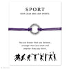 Calisthenics Gymnastics Gymnastic Charm Bracelets Chain Jewelry Women Girl Boy Unisex  Friends Gift Drop Shipping