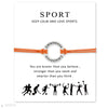 Calisthenics Gymnastics Gymnastic Charm Bracelets Chain Jewelry Women Girl Boy Unisex  Friends Gift Drop Shipping