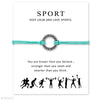 Calisthenics Gymnastics Gymnastic Charm Bracelets Chain Jewelry Women Girl Boy Unisex  Friends Gift Drop Shipping