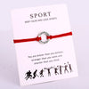 Calisthenics Gymnastics Gymnastic Charm Bracelets Chain Jewelry Women Girl Boy Unisex  Friends Gift Drop Shipping