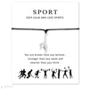 Calisthenics Gymnastics Gymnastic Charm Bracelets Chain Jewelry Women Girl Boy Unisex  Friends Gift Drop Shipping