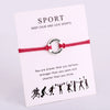 Calisthenics Gymnastics Gymnastic Charm Bracelets Chain Jewelry Women Girl Boy Unisex  Friends Gift Drop Shipping