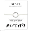 Calisthenics Gymnastics Gymnastic Charm Bracelets Chain Jewelry Women Girl Boy Unisex  Friends Gift Drop Shipping