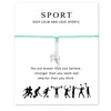 Calisthenics Gymnastics Gymnastic Charm Bracelets Chain Jewelry Women Girl Boy Unisex  Friends Gift Drop Shipping