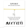 Calisthenics Gymnastics Gymnastic Charm Bracelets Chain Jewelry Women Girl Boy Unisex  Friends Gift Drop Shipping