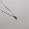Can act as a lighter necklace can twist open capsule pendant couples simple versatile titanium steel mini