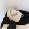 Candy Color Graceful Women's Bag 2022 Chain Single Shoulder Slant Ring Bag Simple Metal Decoration Small Square