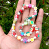 Candy Color Strawberry Apple Lemon Watermelon Star Pearl Fruit Soft Pottery Necklace For Women party Jewelry 2021 New